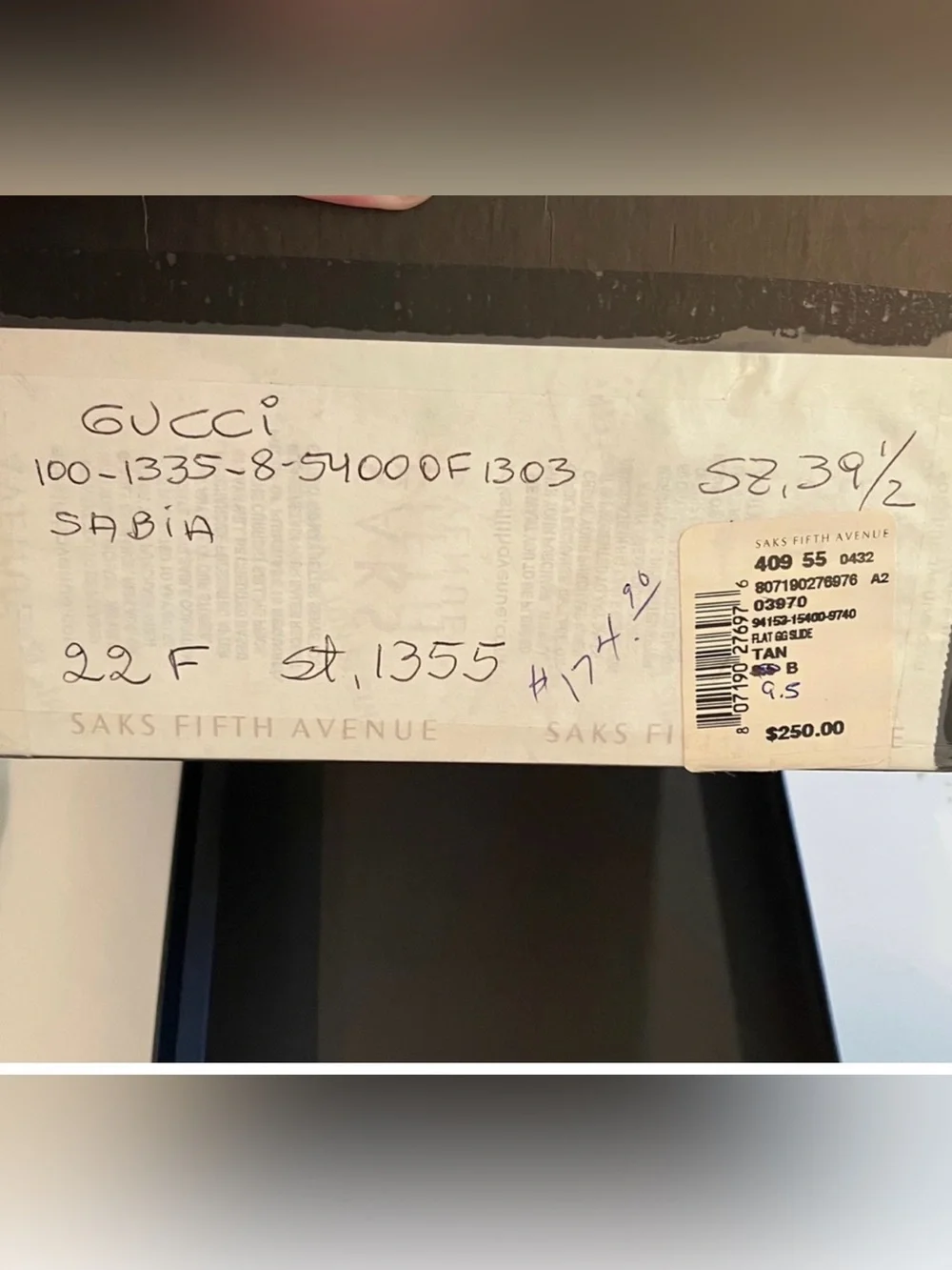 Gucci Beige Monogram Slide Sandals 9.5 - Picture 15 of 16